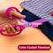 Left Handed Scissors,9.5 Inch All Purpose Lefty Scissors,Titanium Coating Forged Stainless Steel, Soft Comfort-Grip Handles,Perfect for Office,Home,and School Arts Crafts Scissors(Pink)